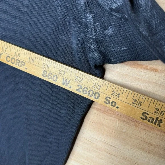 Affliction Cut Series Thermal Mens 2XL Big Skull Goth Grunge Distressed Made USA - Picture 7 of 8